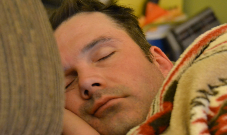 man sleeping